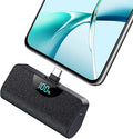 Mini Portable Charger USB C Power Bank,Upgraded Travel Essential 5200mAh PD Fast Charging Battery Pack Built-in USB-C Connector for iPhone 17/17Pro Max/16e/Air/16/16Pro Max/15 All Series,Android by HETP