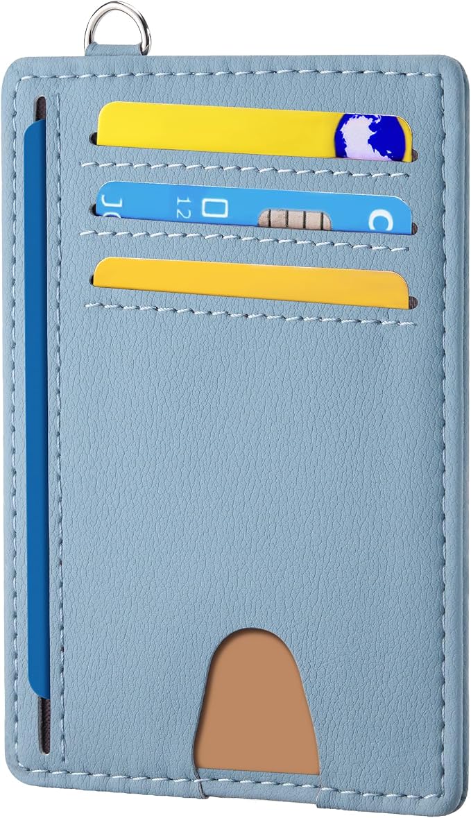 Mayski Slim Wallet, Credit Card Holder for Women, Minimalist Front Pocket RFID Blocking Card Cases, Small Wallet Women Men(MF Blue) by SLIMELEGANCEPERSONIFIED