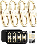 Vantamo Premium 4 Zipper Clips Anti Theft for Backpack, Luggage & Purse, Pull Replacement Zipper Locks, Purse Clip for Travel by Vantamo