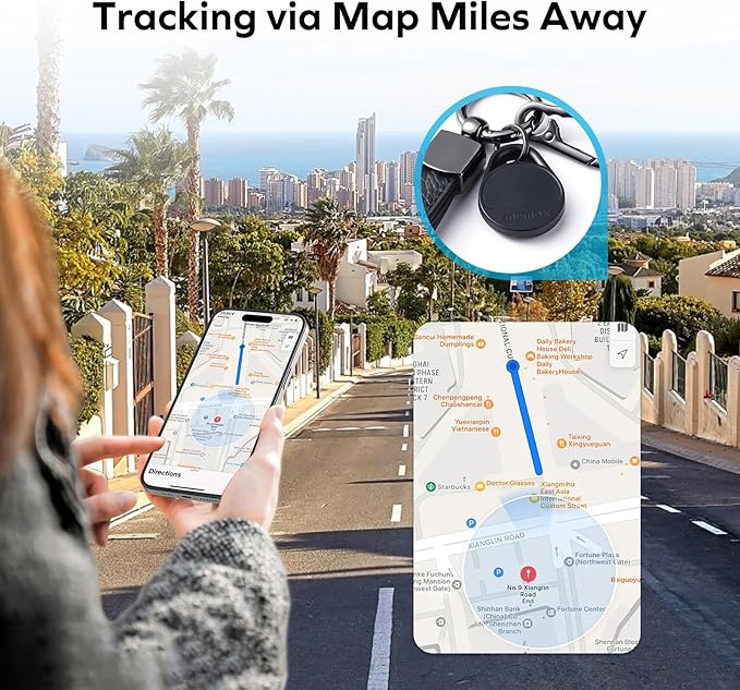 Momax Tracker Electronics Key Finder Luggage Tracker Smart Tag for Key, Backpack, Wallet, Pets Works with Apple Find My (iOS Only) and Global Search Range Include DIY Personalized Stickers - Image 4