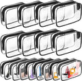 AURUZA Clear Makeup Bag,Portable Travel Toiletry Bags with Zipper, TSA Approved Clear Organizer Bags, PVC Cosmetic Pouch for Airport Airline Compliant by AURUZA