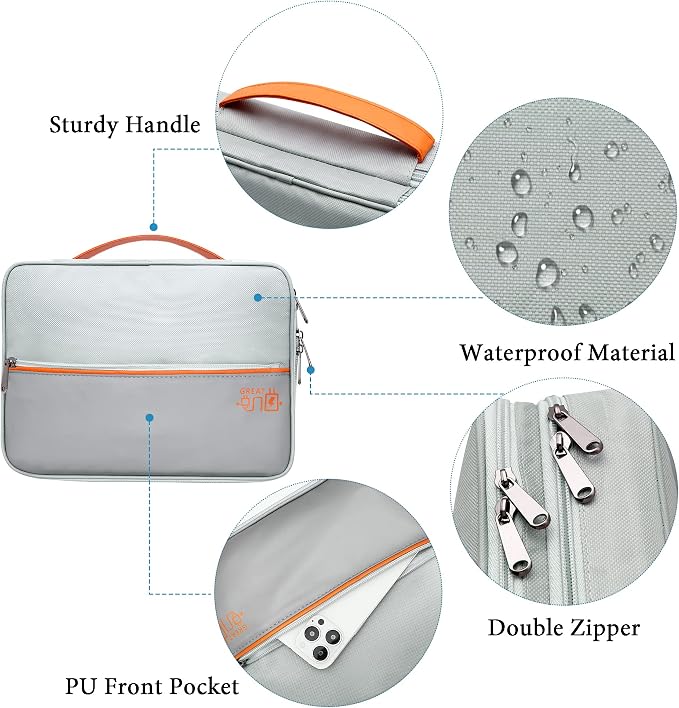 SELLYFELLY Electronics Travel Organizer, Double Layer Cable Organizer Bag Watreproof Electronics Accessories Storage Bag for Cord, Charger, Phone, Power Bank, Hard Drive - Image 4