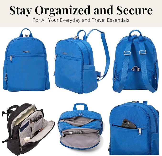 Securtex Anti-Theft Getaway Backpack - 9.4"x13"x5" Travel Safe Bag w/Locking Zippers, Slash-Resistant, RFID - Image 4