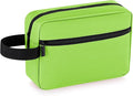 Elviros Travel Toiletry Bag for Women and Men,Lightweight Makeup Bag Hanging Dopp Kit with Shaving Compartment Cosmetic Organizer Small Tool Bag Travel Essentials,Gifts for Men & Women(Neon Green) by Elviros