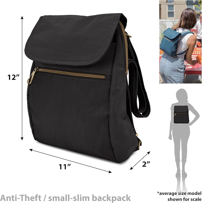 Travelon Anti-Theft Signature Slim Backpack - Image 3