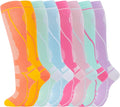 hello momoya Compression Socks for Women Men Circulation Knee High 8 Pairs for Nurses, Running, Travel, Athletic by HELLOMOMOYA