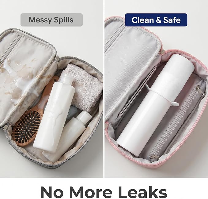 Travel Bottles for Toiletries, TSA Approved Travel Size Containers with Silicone Bottle Covers, Leak Proof Silicone Shampoo Bottles, Small Toiletry Containers for Shampoo Conditioner Lotion - Image 3