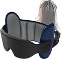 SARISUN Airplane Travel Pillow for Different Heights, Stable Head Support | Adjustable Airplane Pillow fits Travelers (4'7" to 6'4"), Attache to Seat Headrest, 360° Support on Long Flight, Mottled Grey by SARISUN