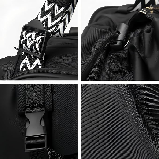 Tote Bag Large Capacity Lightweight Backpack with 15 Pockets Nylon Shoulder Bag for Car Travel Mother Bag - Image 2