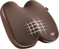 Skechers Seat Cushion, Ergonomic Memory Foam Cushion for Long Sitting Hours on Office & Home Chair, Car Seat Cushion for Sciatica, Coccyx Cushion,Brown by Unknown