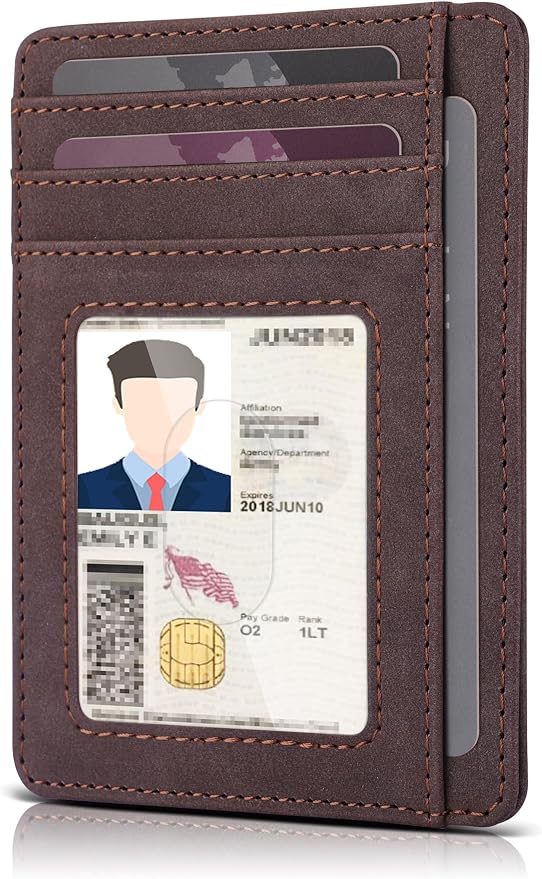 Teskyer Slim Minimalist Wallet for Men, RFID Front Pocket Card Holder | Ultra Slim Front Pocket Design, 8 Card Slots, RFID Protection, Smooth Faux Leather for Everyday Carry - Image 7