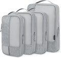 BAGSMART Compression Packing Cubes for Travel, Nylon Luggage Organizer Bags | Fits 20/24/28in Carry-On Suitcases, Compressible Bags Streamline Cruise Travel Essentials, Sturdy Handles, Machine Washable by BAGSMART