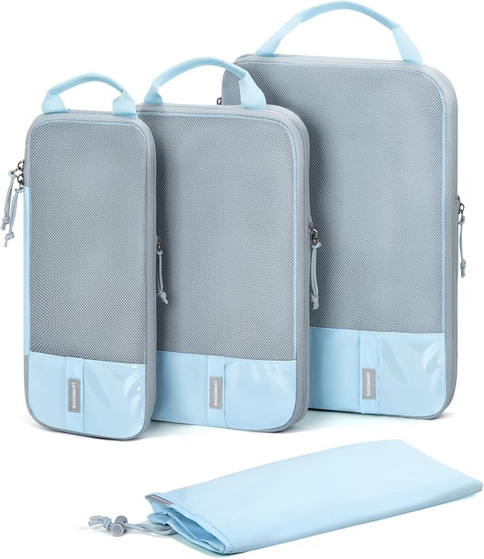 BAGSMART Compression Packing Cubes for Travel Essentials | 14 Set /6 Set /4 Set/2 Set, Lightweight, Durable by BAGSMART