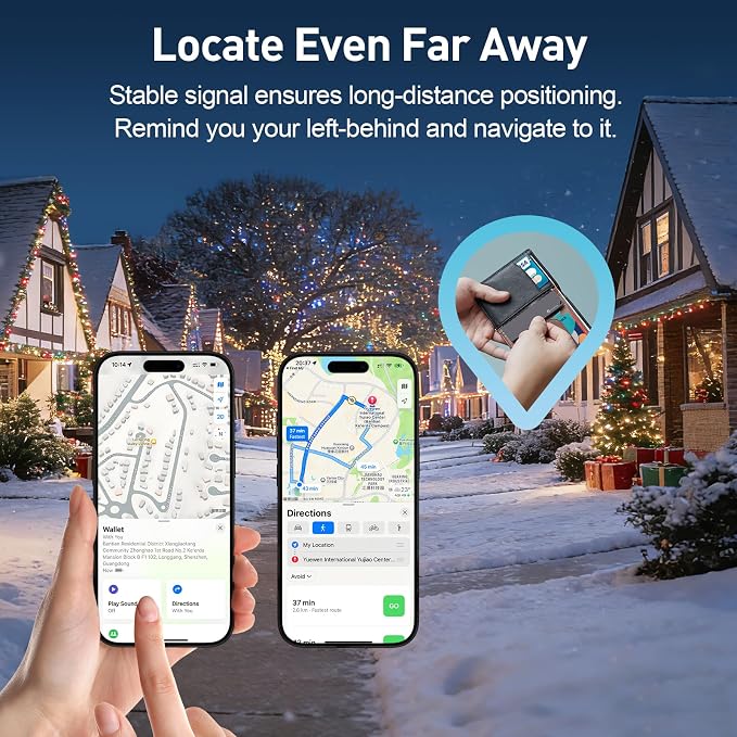 2026 Apple MFi Certified Wallet Tracker Smart Card for Find My | Ultra Thin Air Tracker Tag for Travel, 5 Years+ Staying Power, IP69 Waterproof, Key Finder & Item Locator for Bags, Passport - Image 4