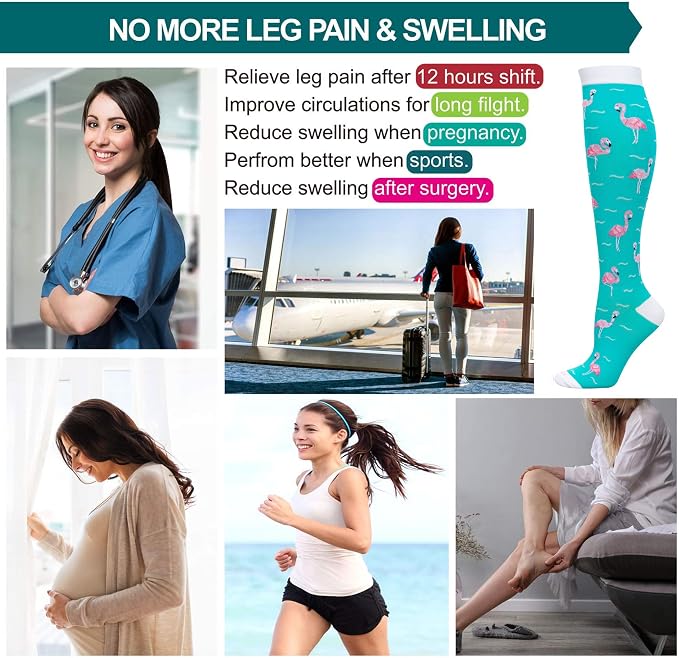 LEVSOX Compression Socks Women and Men, 20-30mmHg, Best for Nurses, Travel, Pregnancy - Image 6