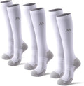 Compression Socks for Women and Men,Mild Support(3 Pairs) Unisex | Knee High,Graduated Compression,L/R Foot Labels,Breathable Fabric,Best for Flying/Nurses/Travel/Cycling/Pregnancy/Daily Wear by musesox