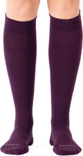 Premium Cotton Knee High Socks - 15-20mmHg Graduated Compression Socks - Soft & Breathable, Unisex by Comrad