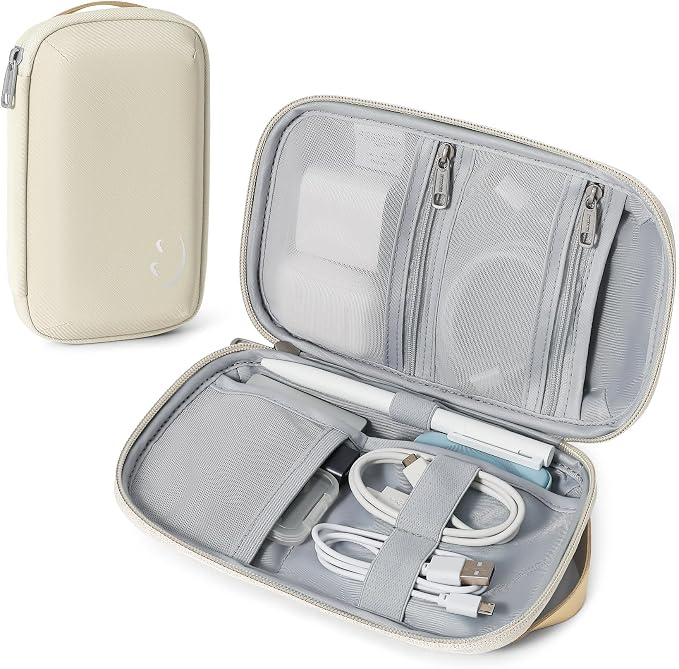 Travelkin Travel Tech Organizer Case Electronics Organizer For Cord Small | Portable Cable Organizer Travel Case, Charger Organizer Bag, Lightweight Tech Pouch For Card,Usbs, Travel Essentials by MoreThanTravel