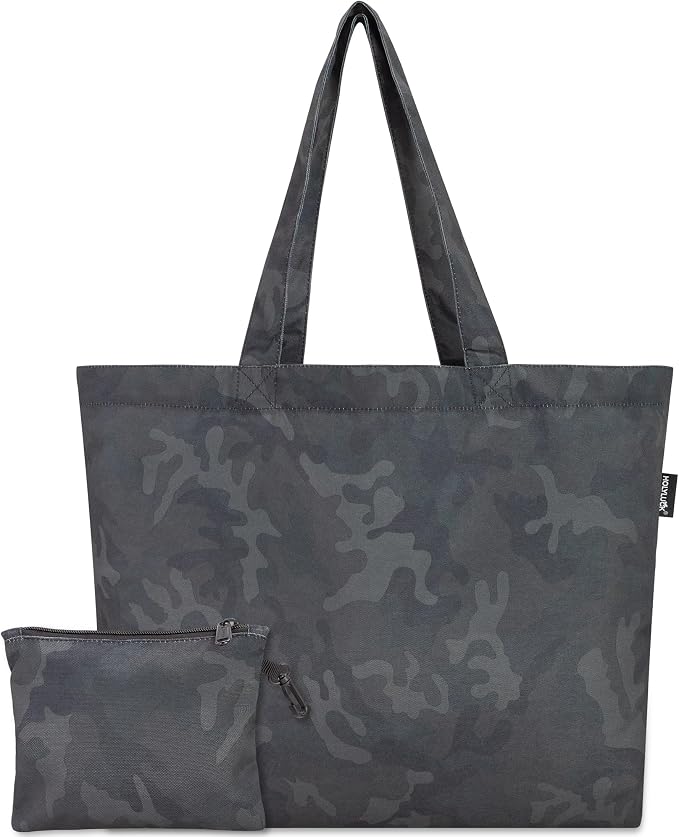 HOLYLUCK Tote Bag with a Detachable Small Bag, Foldable Reusable Grocery Bags 20L Shopping Bag by holyluck