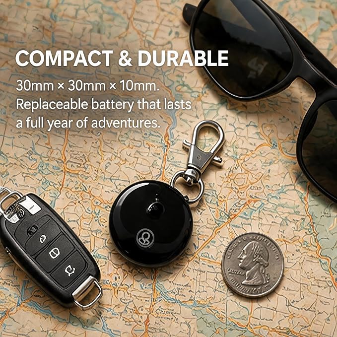 GPS Tracker for Vehicles【Apple MFi Certified】 Real-Time Tracking, No Monthly Fee/No SIM Card，Works with iOS Find My | Mini Hidden Magnetic GPS Locator, IP68 Waterproof, Reliable Performance (Black) - Image 5