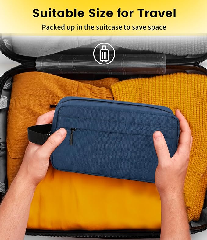 Vorspack Water Resistant Travel Toiletry Bag for Men Women | Travel Bag for Toiletries, Large Capacity, Organized Compartment, Travel Essentials, Suitable for Shaving, Makeup, Cosmetics - Image 7