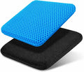 Cooling Gel Seat Cushion for Long Sitting, Double Thick Breathable Design | Non-slip Base and Washable Zip Cover, Carry Bag, Portable Seat Pad for Car, Wheelchair, Stadium Seats, Travel & Outdoor Use by Unknown