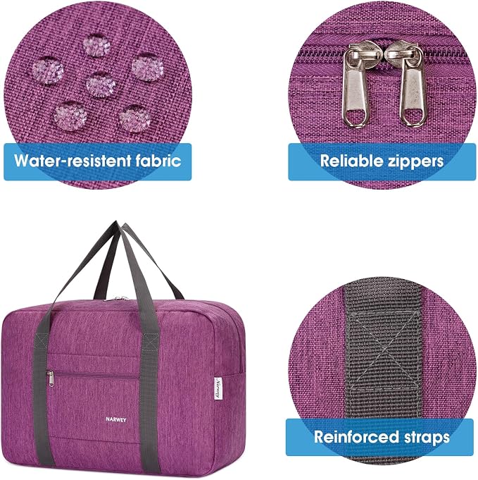 For Spirit Airlines Personal Item Bag Foldable Travel Duffel Bag Tote Carry on Luggage Duffle Overnight for Women and Men - Image 5