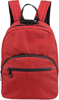 FIREDOG Mini Smell Proof Backpack with Lock, Smell Proof Bag for Men Women Travel (Red) by FIREDOG