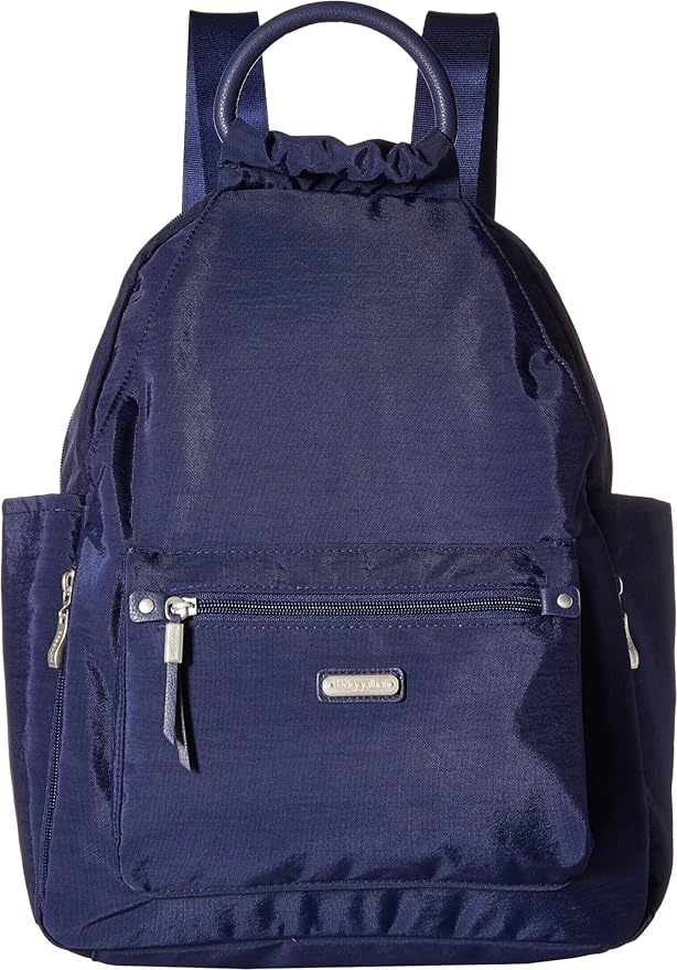 Baggallini Womens With Rfid Phone Wristlet All Day Backpack, Navy, One Size US - Image 4