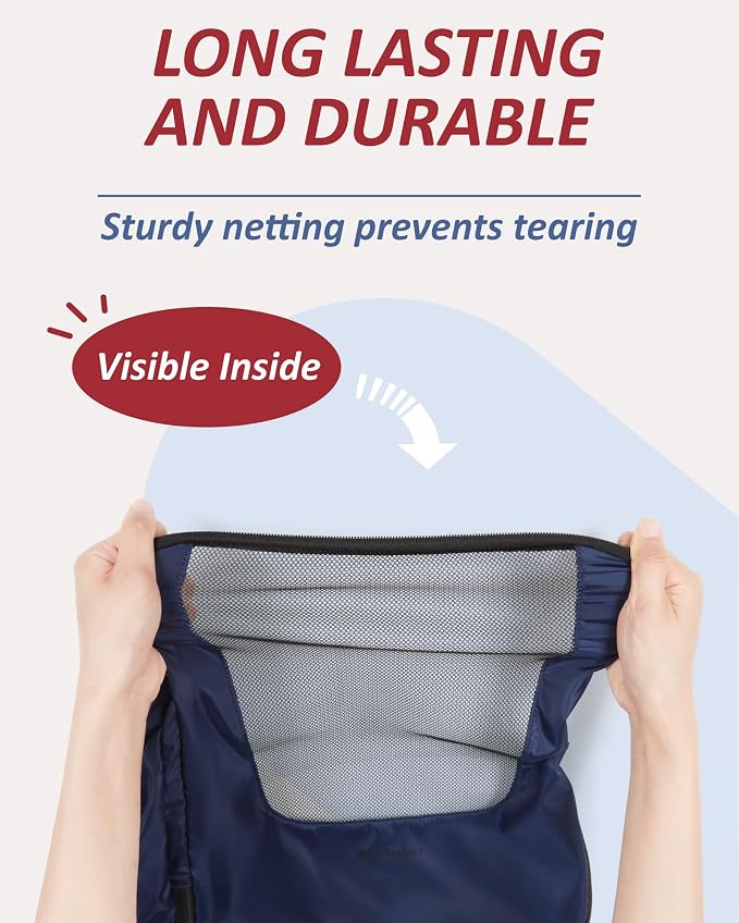 BAGSMART Compression Packing Cubes for Travel, 6/5/4set Lightweight Packing Organizers, Summer Travel Essentials Suitcase Organizer Bags Set - Image 5