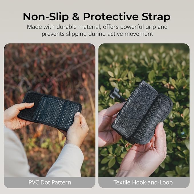 SMALLRIG Backpack Strap Mount, Hook and Loop Fastener Mount with Ball Head | Adapter Base for DJI Osmo Nano/Action 6/5 Pro/4, for Insta360 X5/4/3/Ace Pro 2/Go Ultra, for GoPro 13/12/11, for AKASO - 5721 - Image 3