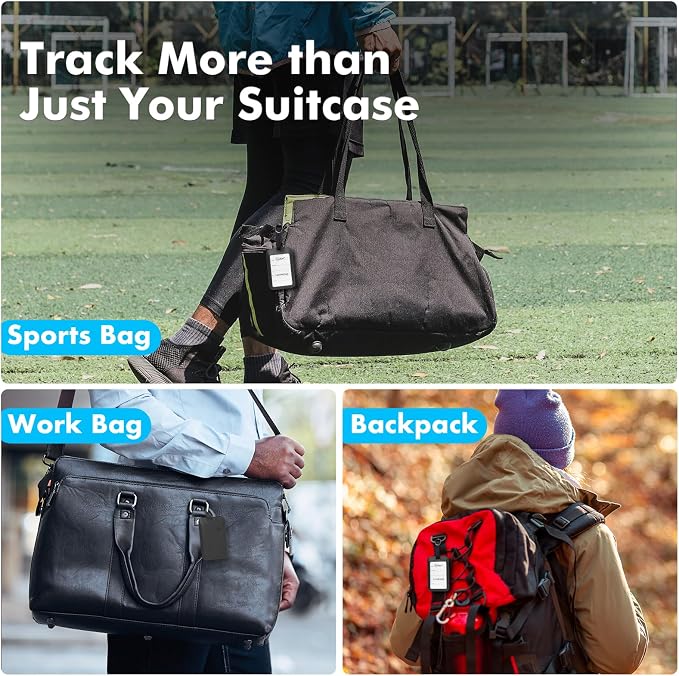 Hidden Luggage Tracker for iPhone, Apple Find My Luggage Tag | Wireless Rechargeable Suitcase Tracker & Luggage Locator, Waterproof Travel Tag for Checked Bags and Backpacks - Image 8