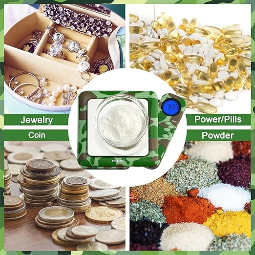 American Weigh Scales 200g x 0.01g Digital Pocket Scale 0.01g Accuracy-Blade Series | Precision Mini Scale, Small Digital Gram Scale for Kitchen, Gold, Gems & Coin Scale, Smart Digital & Compact Scale - Image 5