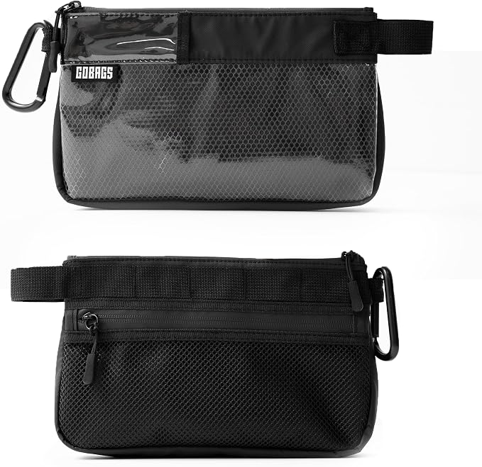 Production Zipper Bags - Electronics & Camera Accessories Bag - Cable organizer, Gear Accessory Pouch, Travel Camera Essentials (Small, Black, 2 pack) - Image 5
