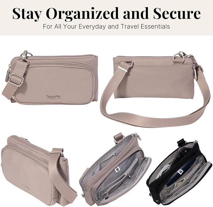 Baggallini Classic Anti-Theft Mini Wallet Crossbody - Image 5