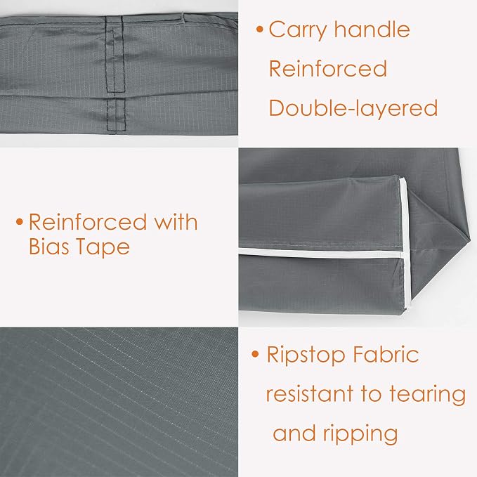 BeeGreen Grey Reusable Grocery Bags Wholesale Gray Reusable Kitchen Bags Bulk Foldable-Machine Washable with Zipper Storage Pouch 50 Packs - Image 4
