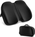 A-Pce Foldable Travel Seat Cushion-with Built-in Handles，Black | Ergonomic design, Memory Foam Cushions for Home & Office Use, Perfect for Travel or Driving by A-PceforSeat