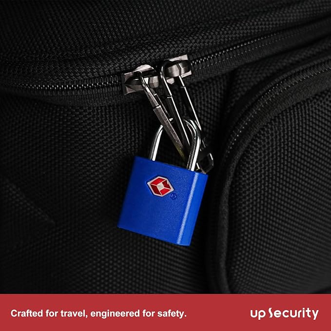 TSA Approved Locks for Luggage 4 Pack, TSA Locks for Luggage Travel Accessories, Small Padlock with Key, Weatherproof Outdoor Use Keyed Mini Padlock for Suitcase, Backpack, Bag, Zipper - Image 6