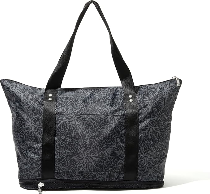 Baggallini Carryall Expandable Lightweight Travel Tote 22" Packable Folding Compact Nylon Washable Weekender w/Luggage Sleeve - Image 9