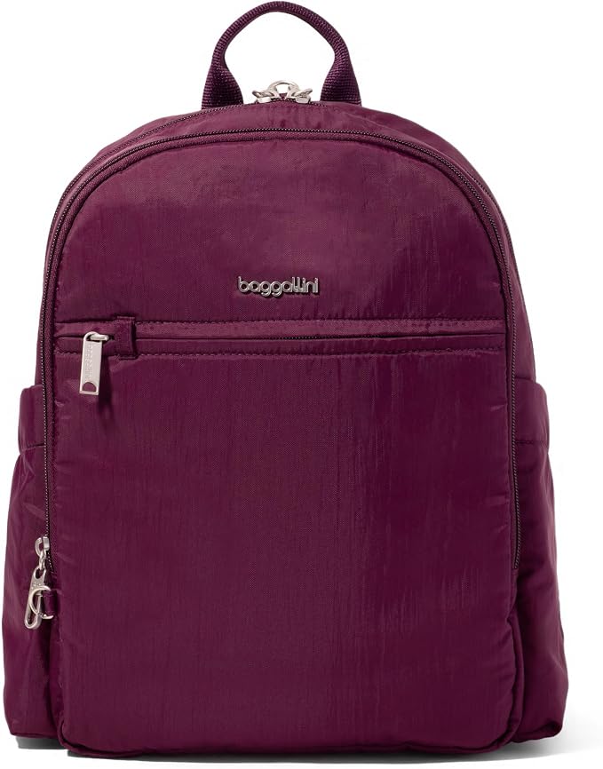 Securtex Anti-Theft Getaway Backpack - 9.4"x13"x5" Travel Safe Bag w/Locking Zippers, Slash-Resistant, RFID by baggallini