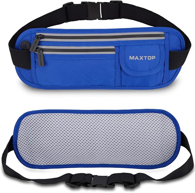 Slim Running Belt Fanny Packs for Women Men, Reflective Waist Pack Phone Holder for Walking Fitness Workout Exercise,Water Resistant Running Travel Belt Bag Jogging Pouch, Gym Accessories for Runner - Image 6