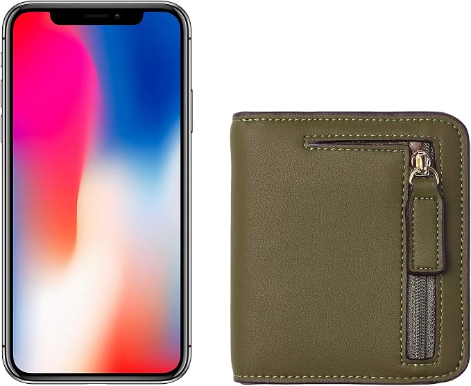 Toughergun Women’s Small Slim Leather Wallet with RFID Protection, Compact Bifold Mini Purse with Clear ID Window - Image 6