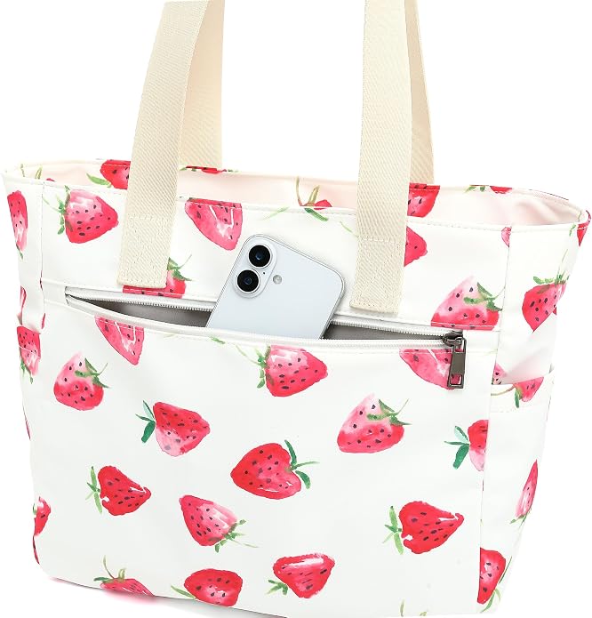 Women Tote Bag With Muti-Pockets,Lightweight Shoulder Bag,Large Capacity Handbag for Travel, Work, Gym - Image 4