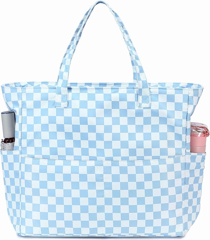 LEDAOU Beach Bag Waterproof Sandproof Women Beach Tote Pool Bag with Zipper for Swim Gym Grocery Travel with Wet Pocket | Sandproof by LEDAOU
