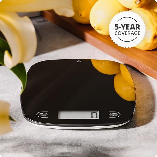 Greater Goods Food Scale, Slim & Compact Build, 1g Precision (Black Glass) | Digital Kitchen Scale for Cooking, Meal Prep & Portion Control, Tare, Auto Shut-Off, g/oz/lb/ml Conversion & Calorie Tracking - Image 9