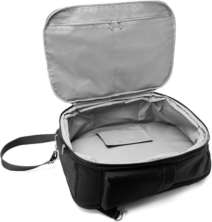 Securtex® Classic Anti-Theft Convertible Travel Backpack - 11x17” Carry-On, Fits 16” Laptop, Locking Zippers, Expandable - Image 4