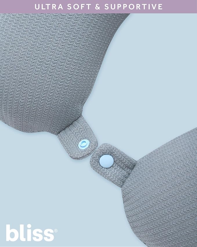 Bliss Neck Pillow Lightweight U-Shaped High Density Memory Foam | Structured Support for Rest on Flights, Car Rides or at the Office, Snap Closure Clips to Your Bag for Easy Carrying - Image 5