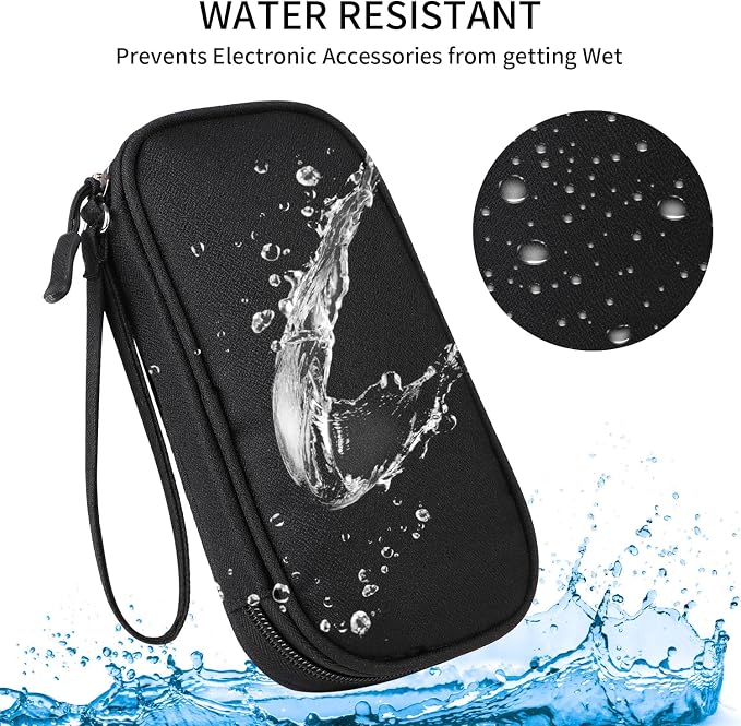 Universal Cable Organizer - Electronics Accessories Bag for Charger, Phone, Memory Cards & Travel Gadgets (Black) - Image 4