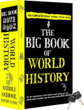 World History Book Safe with Real Pages, Student Secret Compartment Items Storage Box with Classic Key Lock, Decorative Hidden Stash Box, Desk Allowance Coin Bank, 9.3"x6.0"x2.3" by Ulixu