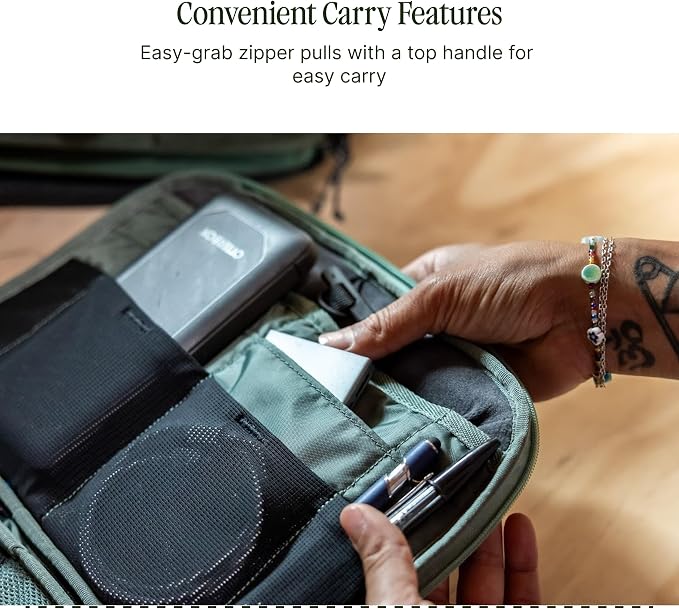 Eagle Creek Pack-It E-Tools Organizer Pro, Storm Grey | Compact Tech Accessory Pouch with Charging Cord Organizer, Small Tech Accessories Pouch, Travel Essentials - Image 5